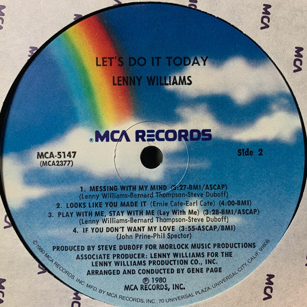 Lenny Williams - Let's Do It Today - LP