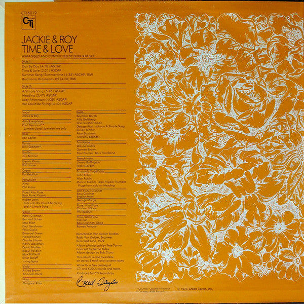 Jackie & Roy - Time & Love - LP