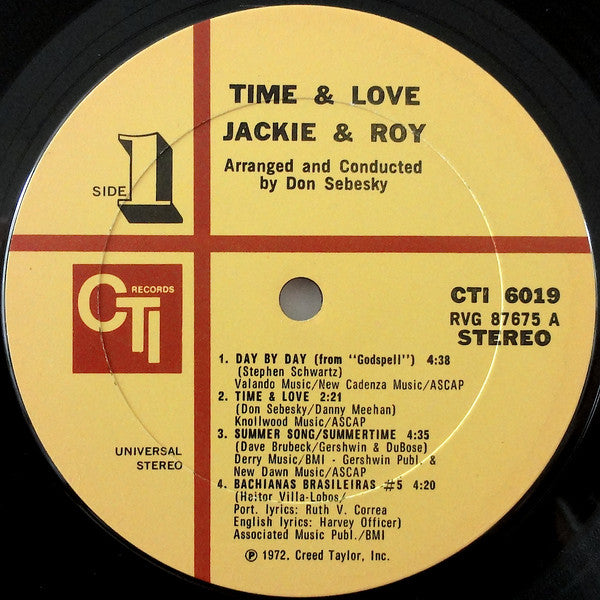 Jackie & Roy - Time & Love - LP