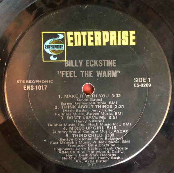 Billy Eckstine - Feel The Warm - LP