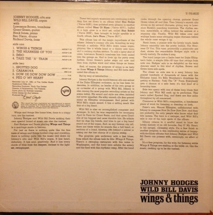 Johnny Hodges / Wild Bill Davis - Wings & Things - LP