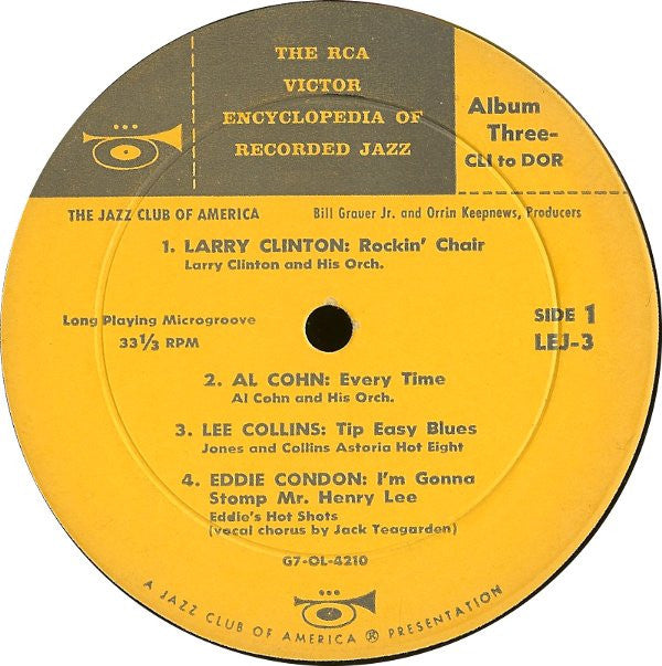 Various - The RCA Victor Encyclopedia Of Recorded Jazz: Album 3 - Cli To Dor - LP