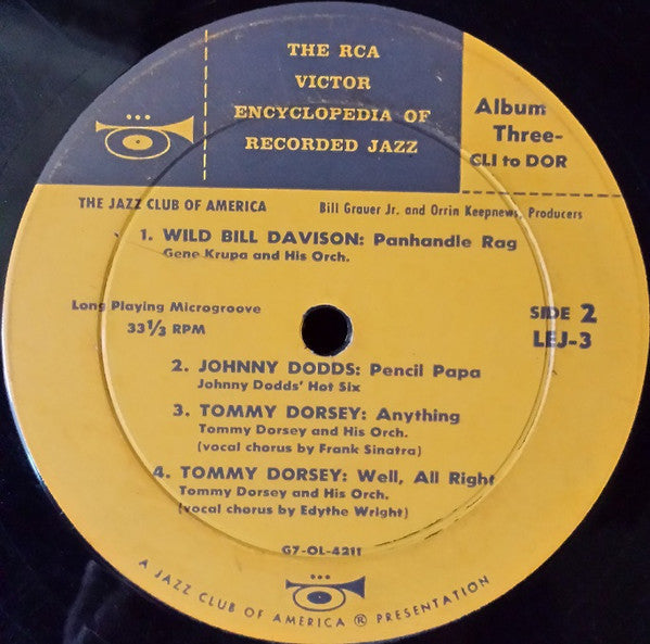 Various - The RCA Victor Encyclopedia Of Recorded Jazz: Album 3 - Cli To Dor - LP