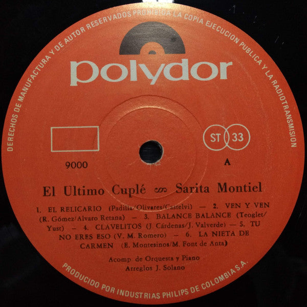 Sara Montiel - Canciones De La Película "El Último Cuplé" - LP