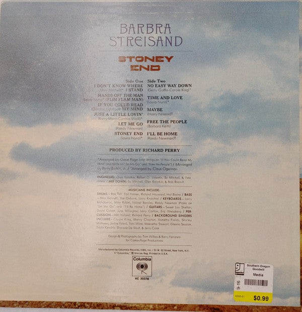Barbra Streisand - Stoney End - LP