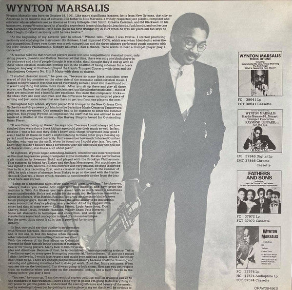 Wynton Marsalis - Think Of One - LP