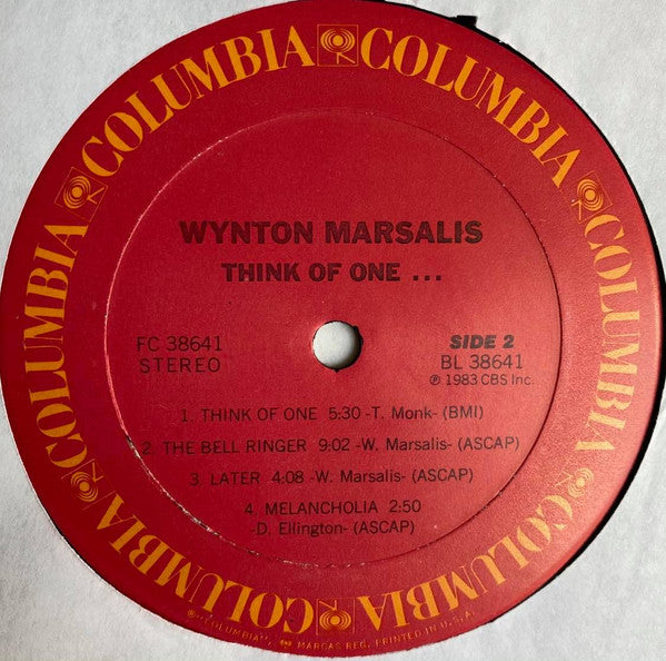 Wynton Marsalis - Think Of One - LP