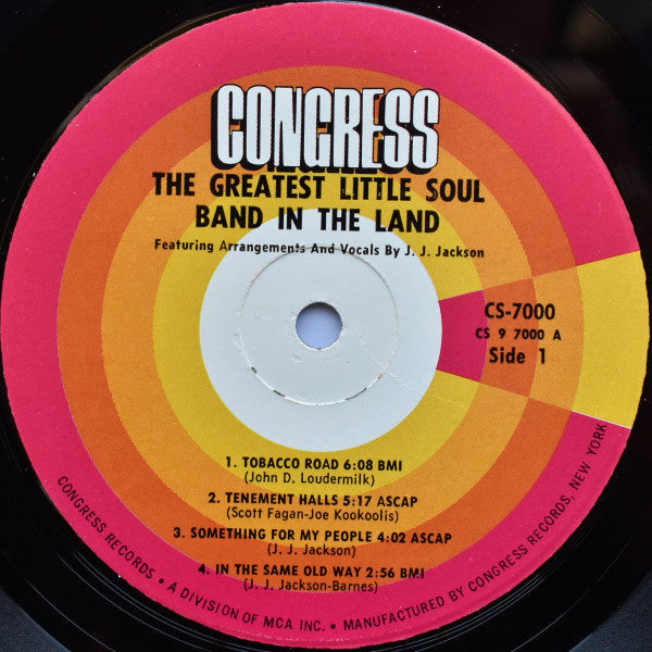 The Greatest Little Soul Band In The Land Featuring Arrangements And Vocals By J.J. Jackson - The Greatest Little Soul Band In The Land - LP
