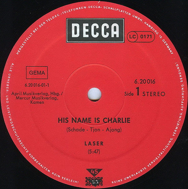 Laser  - His Name Is Charly - LP