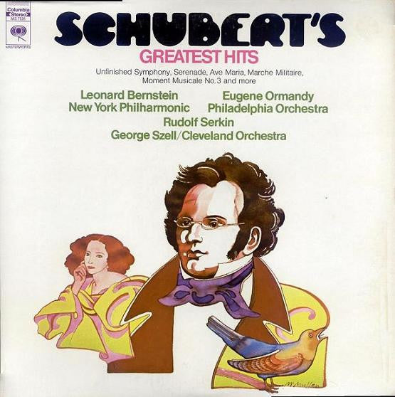 Schubert*, Leonard Bernstein - New York Philharmonic, Eugene Ormandy - Philadelphia Orchestra*, Rudolf Serkin, George Szell / Cleveland Orchestra* - Schubert's Greatest Hits - LP