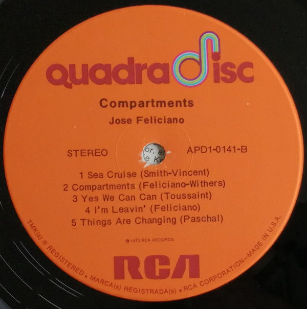 José Feliciano - Compartments - LP