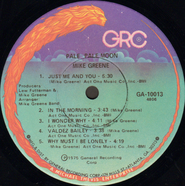 Mike Greene  - Pale, Pale Moon - LP