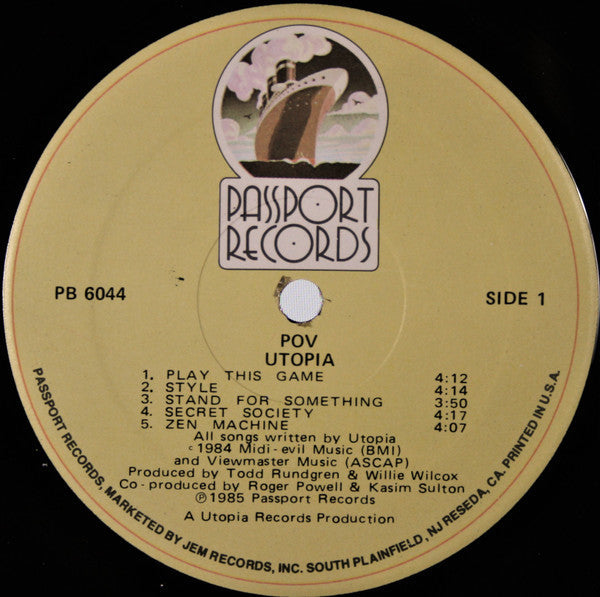 Utopia  - POV - LP
