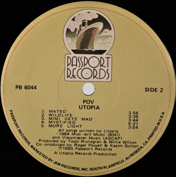 Utopia  - POV - LP