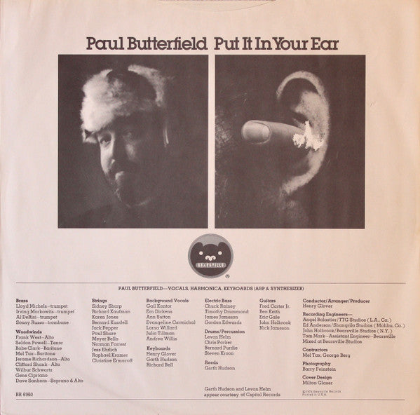 Paul Butterfield - Put It In Your Ear - LP
