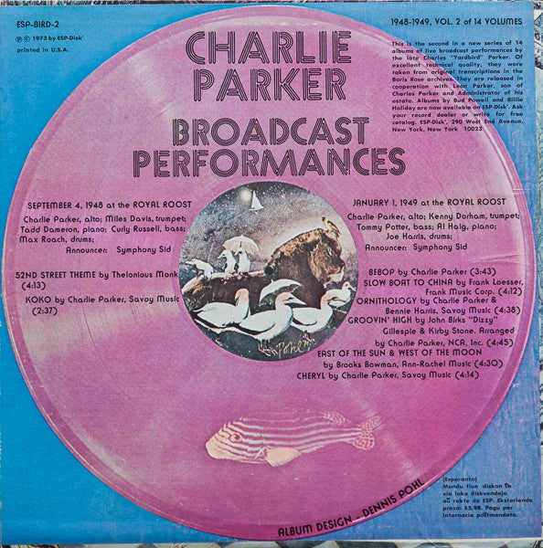 Charlie Parker - Broadcast Performances Vol. 2 - LP