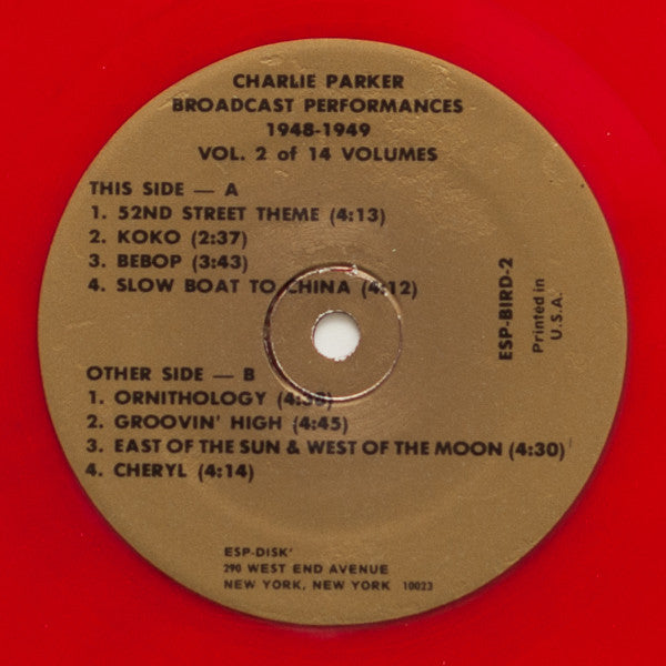 Charlie Parker - Broadcast Performances Vol. 2 - LP