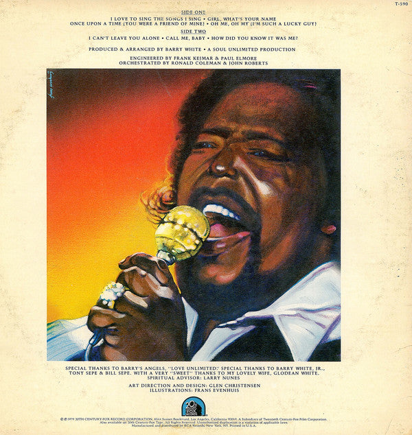 Barry White - I Love To Sing The Songs I Sing - LP