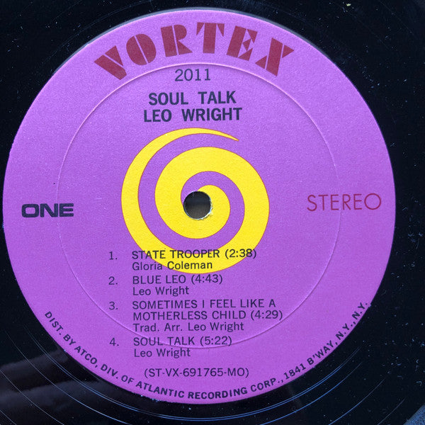 Leo Wright - Soul Talk - LP