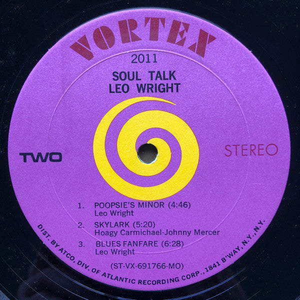 Leo Wright - Soul Talk - LP