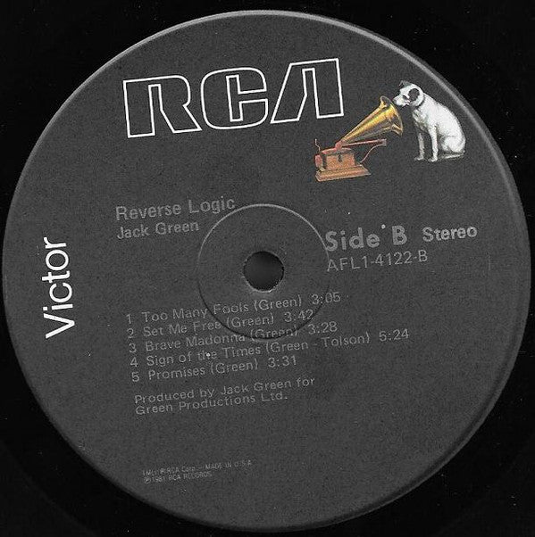 Jack Green - Reverse Logic - LP