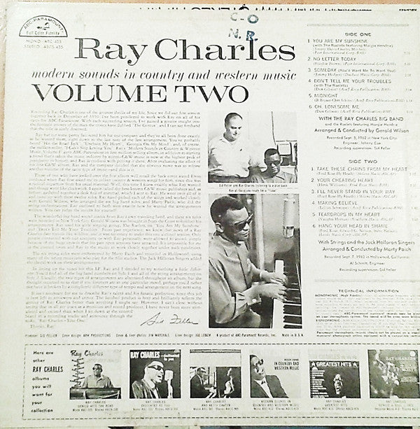 Ray Charles - Modern Sounds In Country And Western Music (Volume Two) - LP