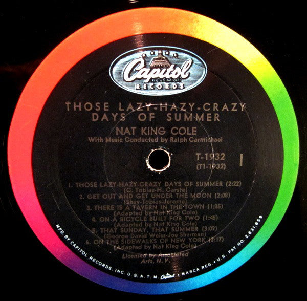Nat King Cole - Those Lazy-Hazy-Crazy Days Of Summer - LP