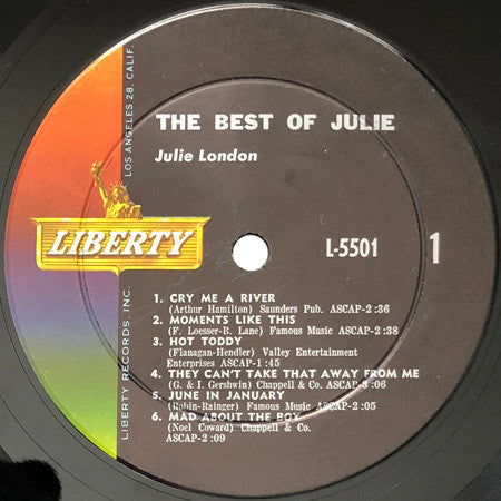 Julie London - The Best Of Julie - LP