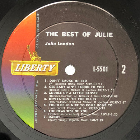 Julie London - The Best Of Julie - LP