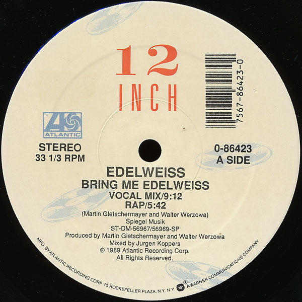 Edelweiss - Bring Me Edelweiss - LP