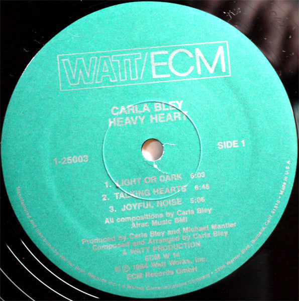 Carla Bley - Heavy Heart - LP