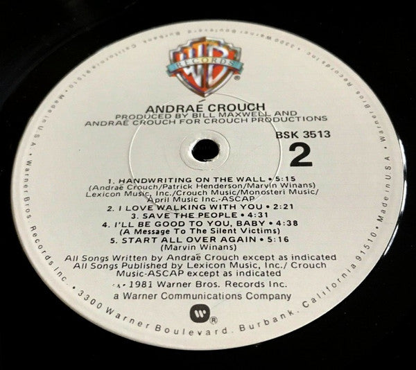 Andraé Crouch - Don't Give Up - LP