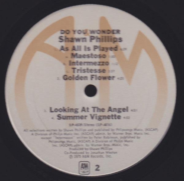Shawn Phillips  - Do You Wonder - LP