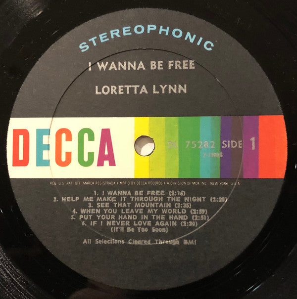 Loretta Lynn - I Wanna Be Free - LP