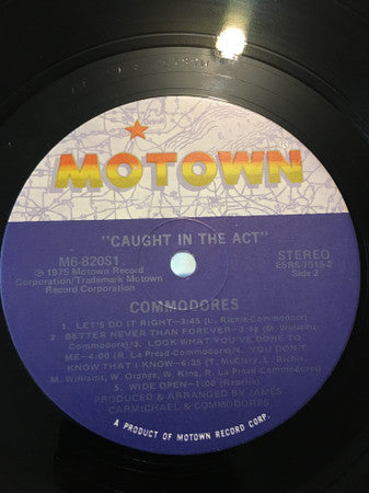 Commodores - Caught In The Act - LP