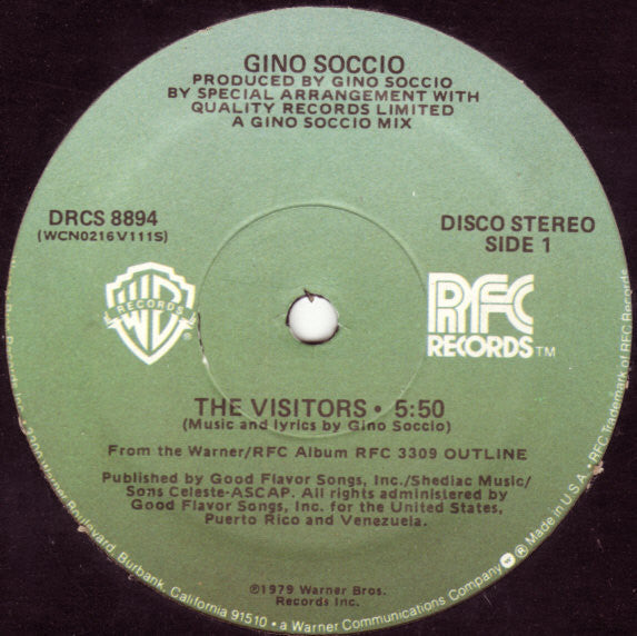 Gino Soccio - The Visitors - LP