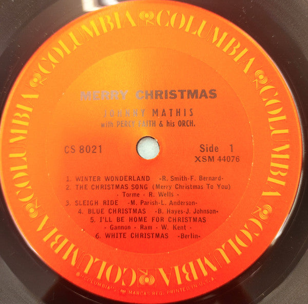 Johnny Mathis - Merry Christmas - LP