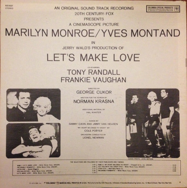 Marilyn Monroe / Yves Montand / Frankie Vaughan - Let's Make Love - LP