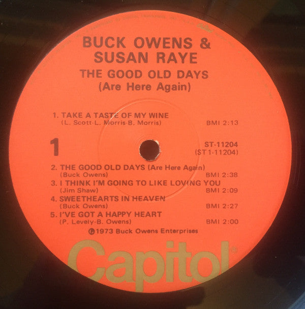 Buck Owens & Susan Raye - The Good Old Days (Are Here Again) - LP