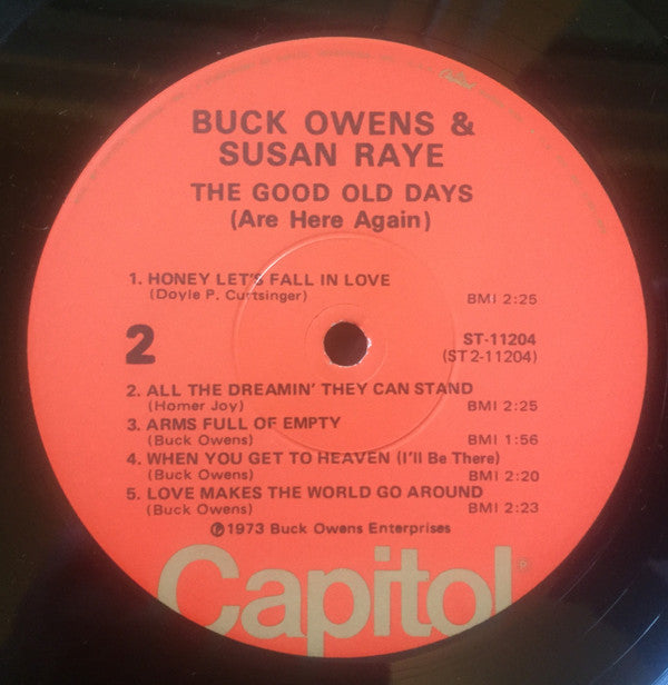 Buck Owens & Susan Raye - The Good Old Days (Are Here Again) - LP