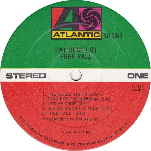 Pat Rebillot - Free Fall - LP