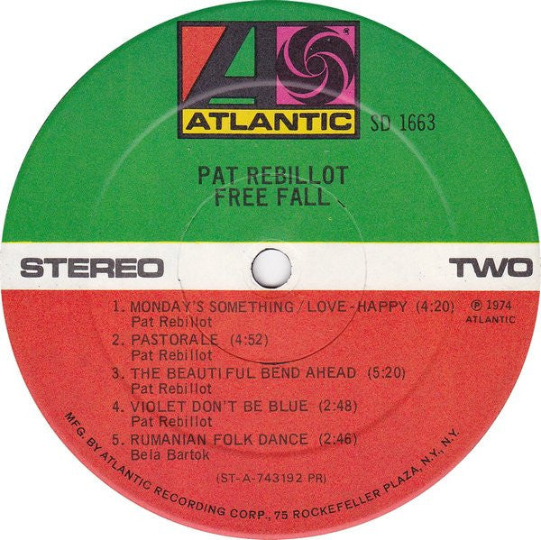 Pat Rebillot - Free Fall - LP