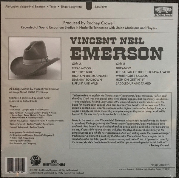Vincent Neil Emerson - Vincent Neil Emerson - LP