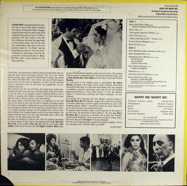 Emil Stern - Marry Me! Marry Me! (Original Soundtrack Recording) - LP