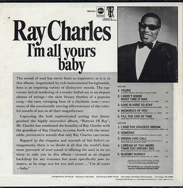 Ray Charles - I'm All Yours-Baby! - LP