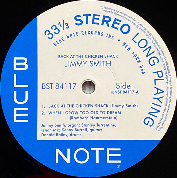 The Incredible Jimmy Smith* - Back At The Chicken Shack - LP