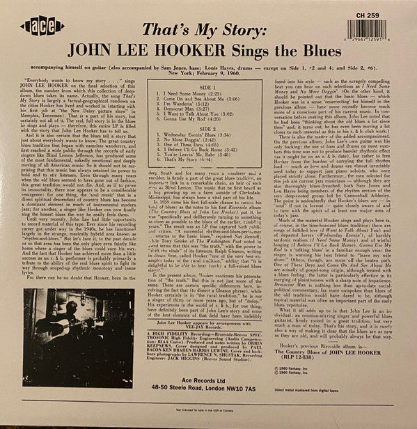 John Lee Hooker - That's My Story John Lee Hooker Sings The Blues - LP