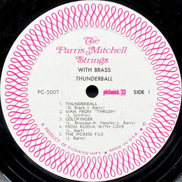 The Parris Mitchell Strings With Brass* - Thunderball - LP