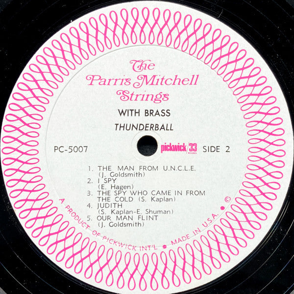 The Parris Mitchell Strings With Brass* - Thunderball - LP