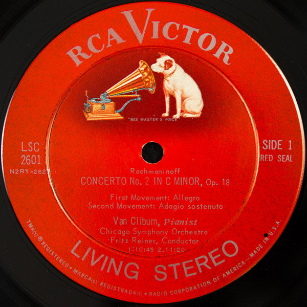 Rachmaninoff* : Van Cliburn, Fritz Reiner, Chicago Symphony* - Concerto No. 2 - LP